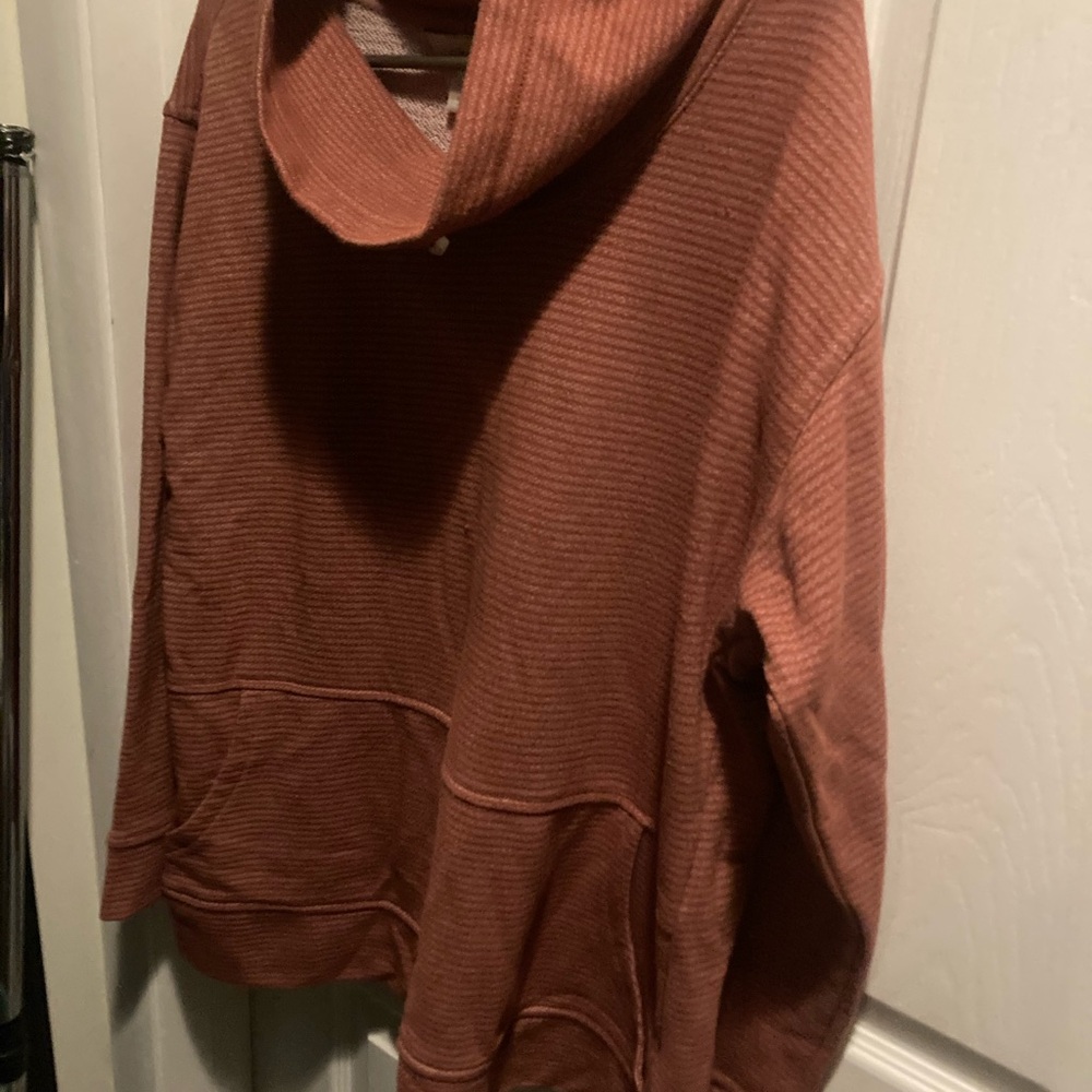 CJ Banks Women's Warm Rust Hoodie as Pictured